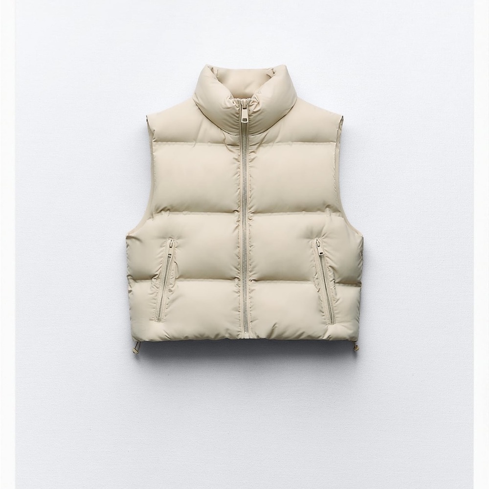 🆕 NEW with Tags Zara Crop Puffer Vest